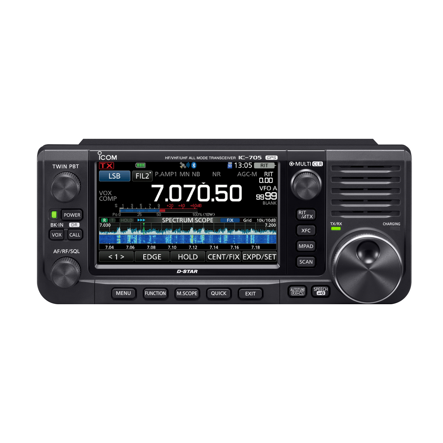 ICOM艾可慕短波电台  IC-705全波段全模式便携式短波电台